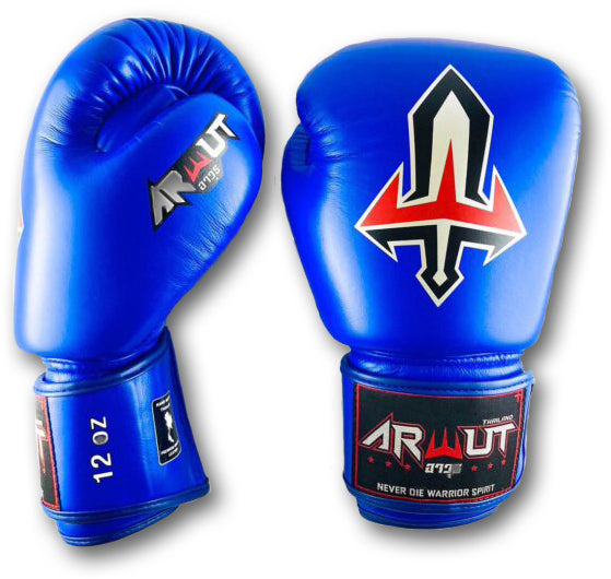 Arwut Fight Gear Muay Thai Boxing Glove BG1 (Blue)-Australian Fight Factory