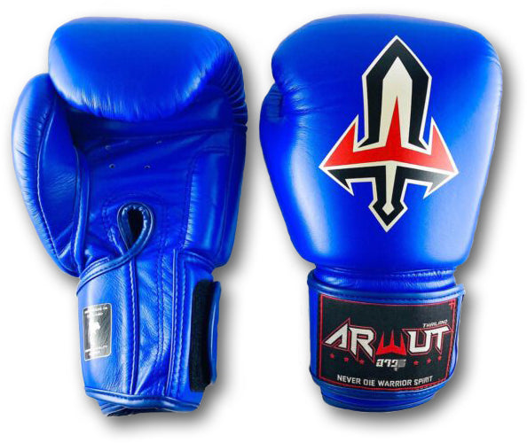 Arwut Fight Gear Muay Thai Boxing Glove BG1 (Blue)-Australian Fight Factory