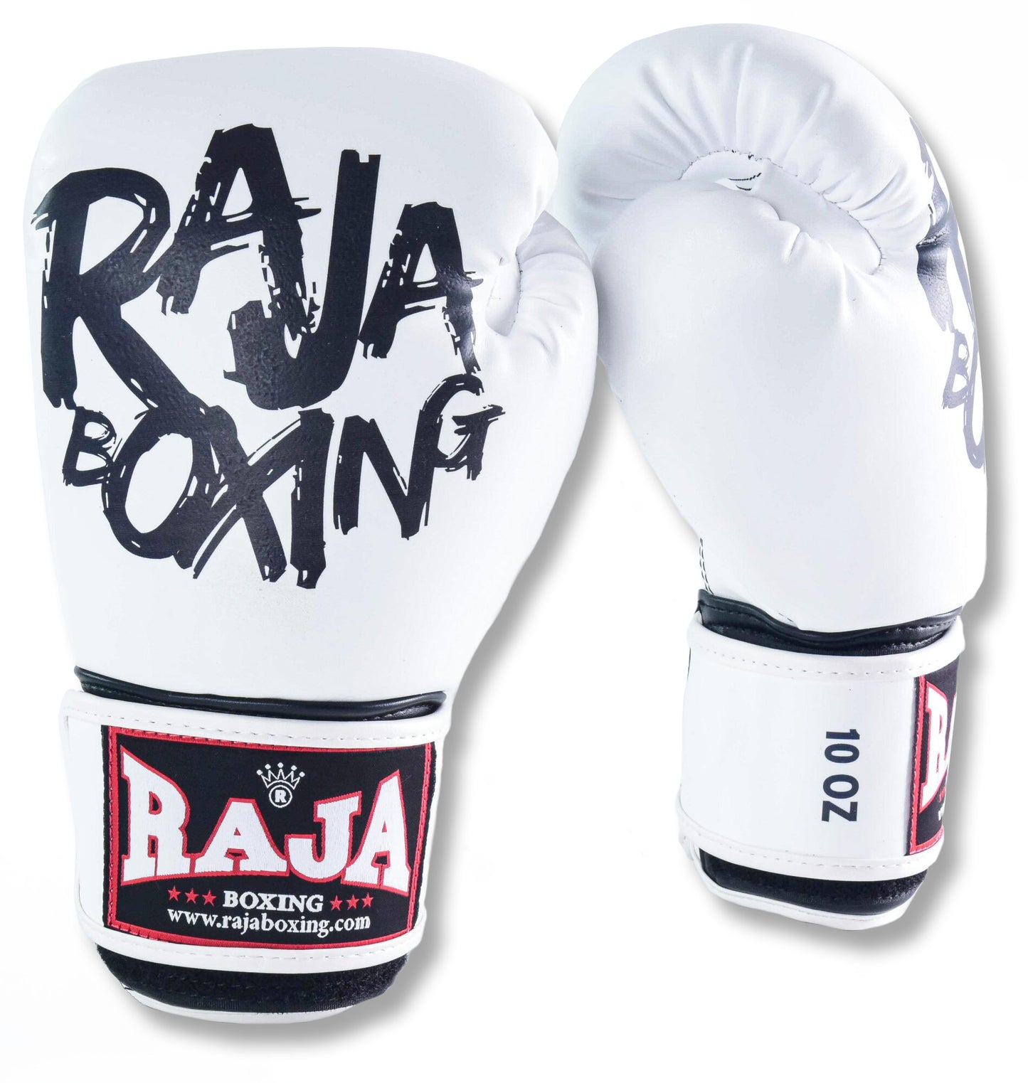 Raja Boxing Glove Semi-Leather RBGV-4 (White)-Australian Fight Factory