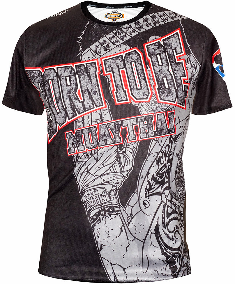 Born to be Muaythai Training Shirt SMT-02-Australian Fight Factory
