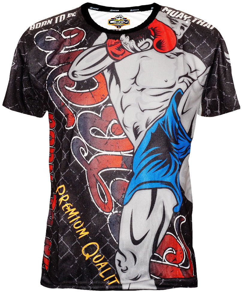 Born to be Muaythai Training Shirt SMT-04-Australian Fight Factory