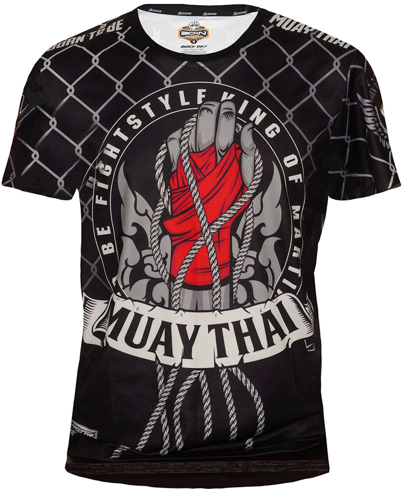 Born to be Muaythai Training Shirt SMT-13-Australian Fight Factory