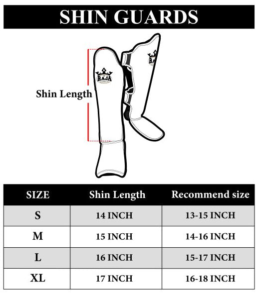 Raja Boxing Shin Guard Semi-Leather RSG-1A (Blue)-Australian Fight Factory