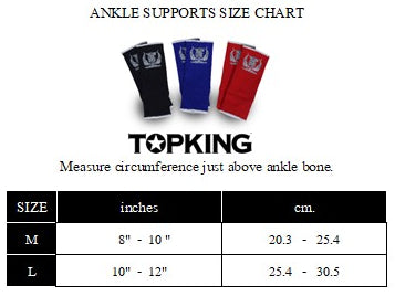 TopKing Boxing Ankle Support TKANG-01 (Black)-Australian Fight Factory