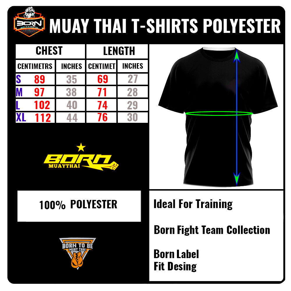 Born to be Muaythai Training Shirt BST-6006-Australian Fight Factory